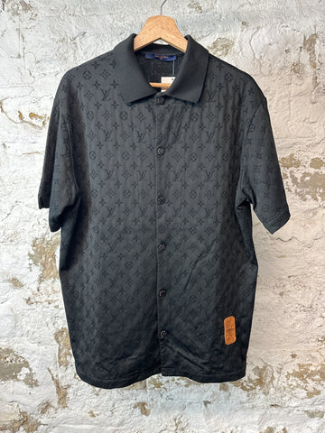 Louis Vuitton NBA Monogram Button Up Jersey Sz L