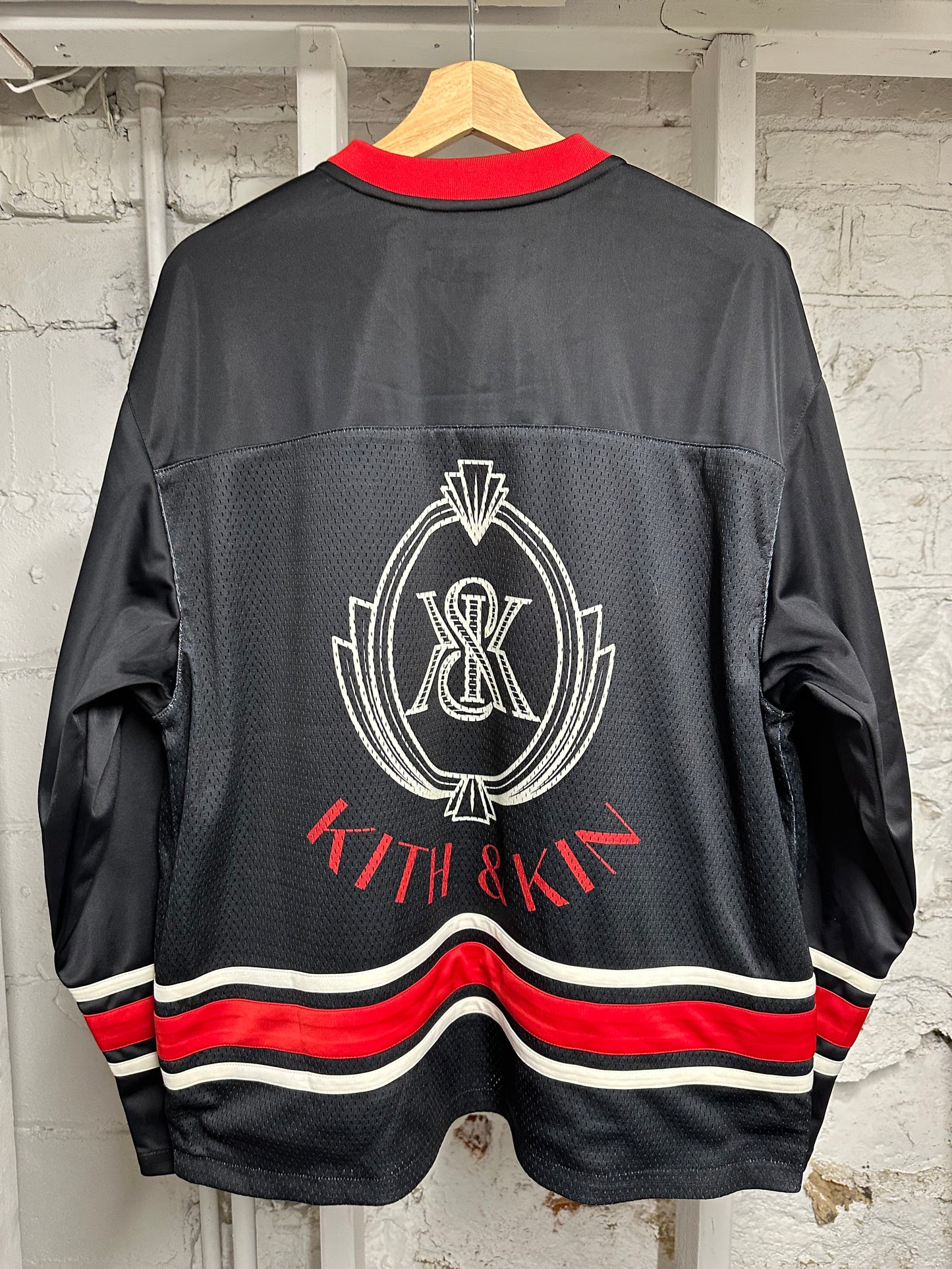 Kith Chicago Black Hockey Jersey Sz M