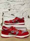 Nike Dunk Low Off-White University Red Sz 15