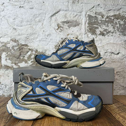 Balenciaga Runner Blue White Grey Worn Out Sneaker Sz 8 (41)
