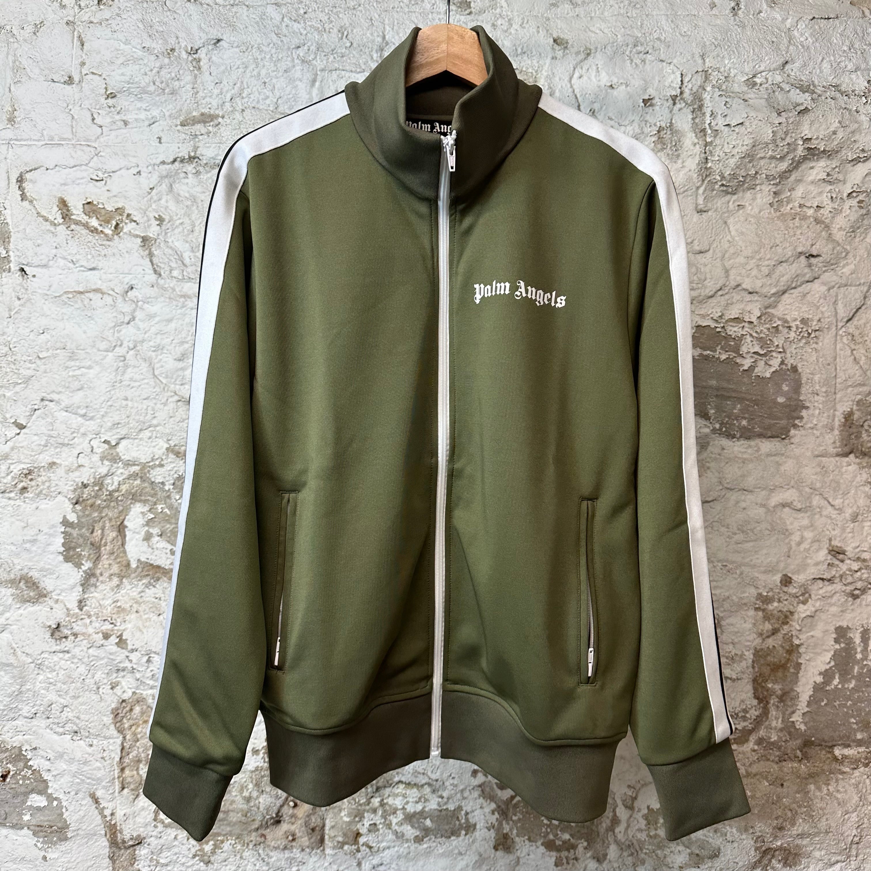 Palm Angels Olive Green Track Jacket Sz L