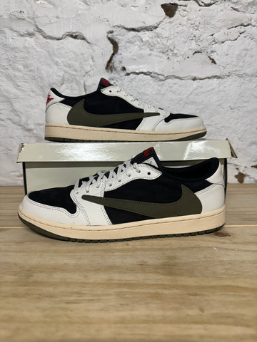 Air Jordan 1 Low Travis Scott Olive Sz 11.5 (13W)