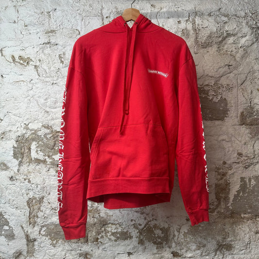 Chrome Hearts Scroll Hoodie Red Sz S
