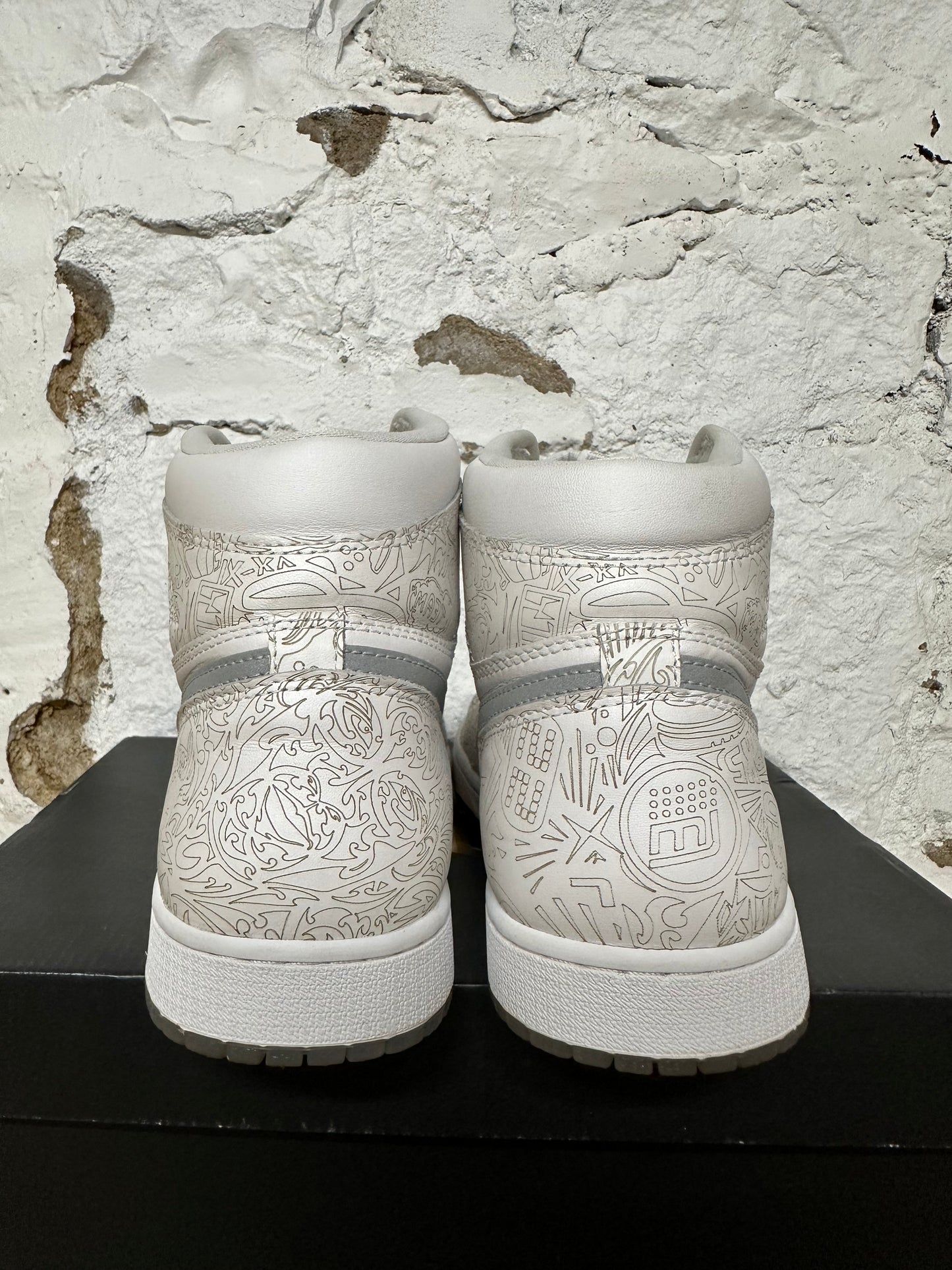 Air Jordan 1 High Laser White Sz 10.5