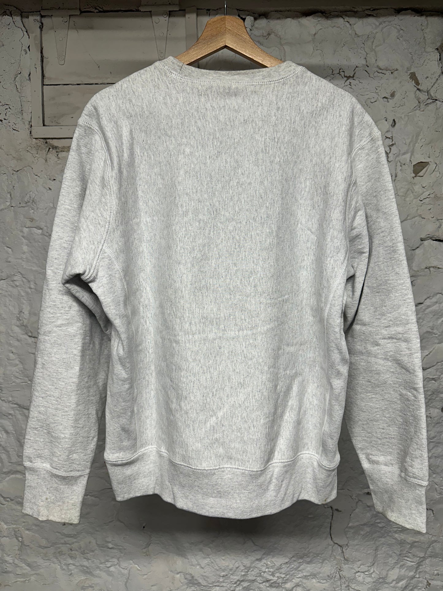 Supreme Grey Red Box Logo Crewneck Sz M