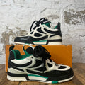 Louis Vuitton Green White Black Skate Sneaker Sz 10 (8.5LV) DS
