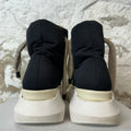 Rick Owens Jumbo Lace Puffer Abstract Black Milk Sneaker Sz 6.5 (39.5)