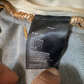 Amiri Felt Spellout Distressed Blue Denim Jeans Sz 34