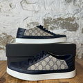 Gucci GG Supreme Beige Blue Sneaker Sz 11.5