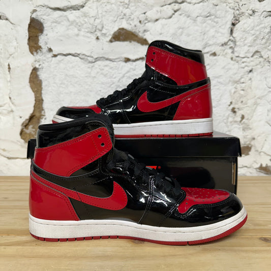 Air Jordan 1 High Patent Bred Sz 9