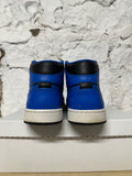 Air Jordan 1 Mid Royal Paint Splatter Sz 10.5