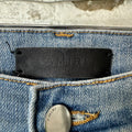 Amiri MX1 Red Navy Patch Blue Denim Jeans Sz 32
