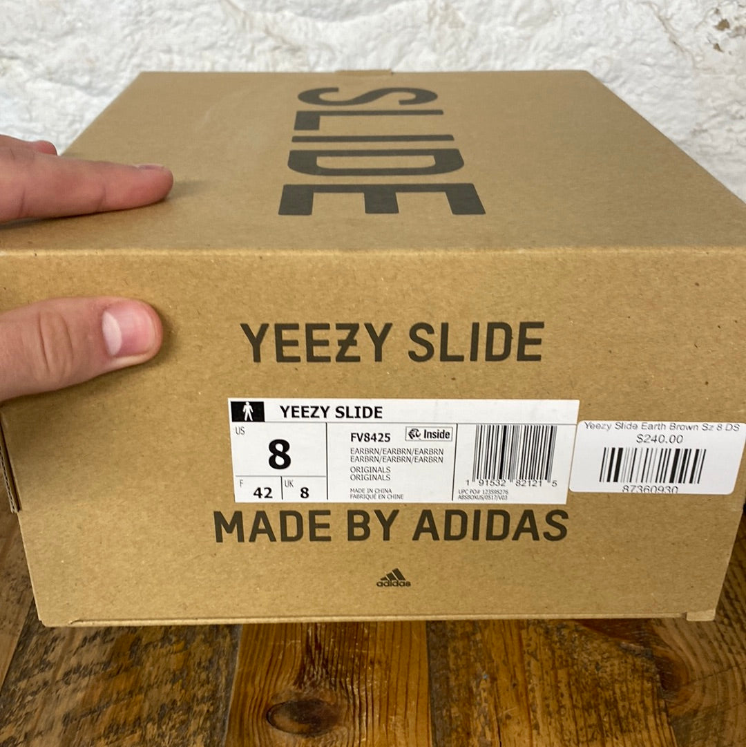 Yeezy Slide Earth Brown Sz 8 DS