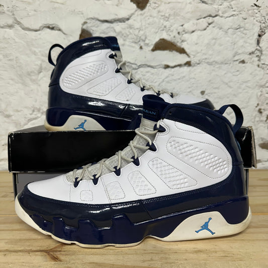 Air Jordan 9 Pearl Blue Sz 14
