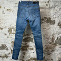Amiri Knee Hole Plain Blue Denim Jeans Sz 31