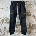Rick Owens Fogachine Black Cargo Pants Sz M