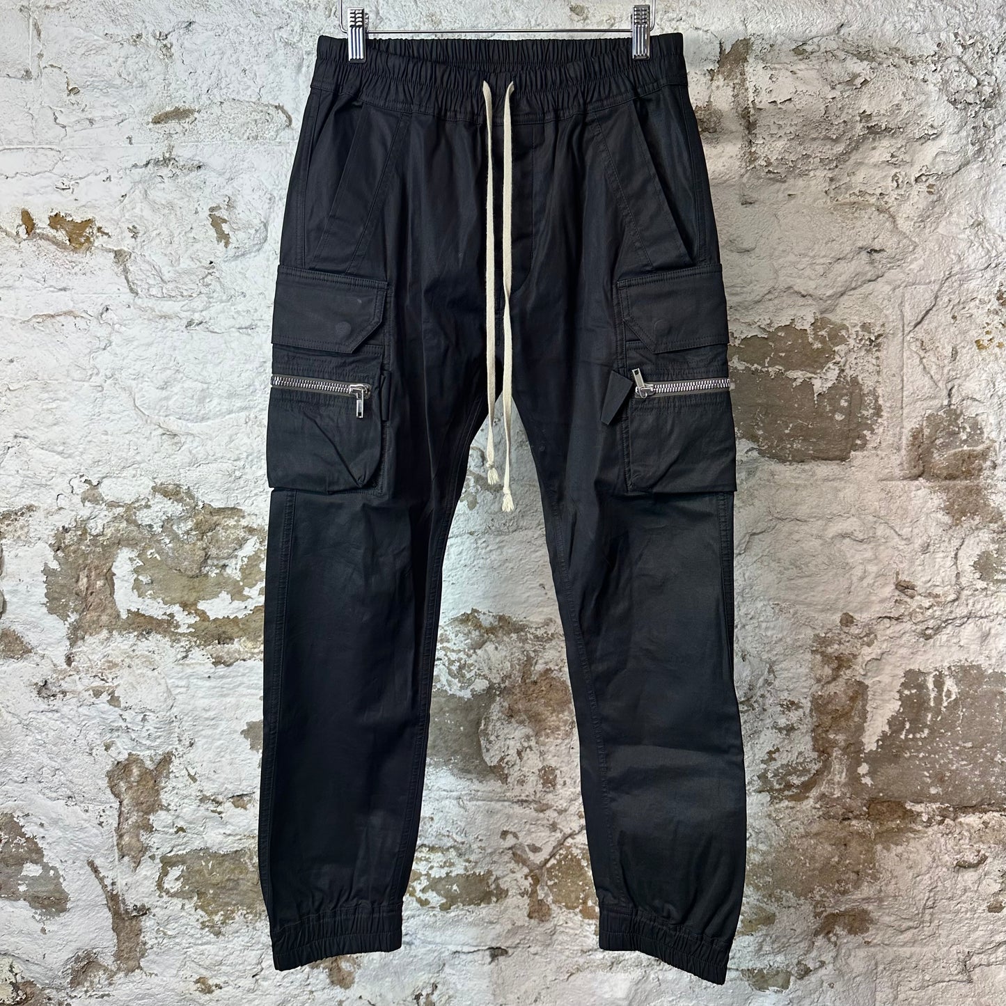 Rick Owens Fogachine Black Cargo Pants Sz M