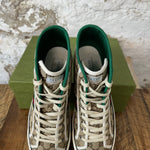 Gucci Tennis 1977 Brown Monogram High Sneaker Sz 13