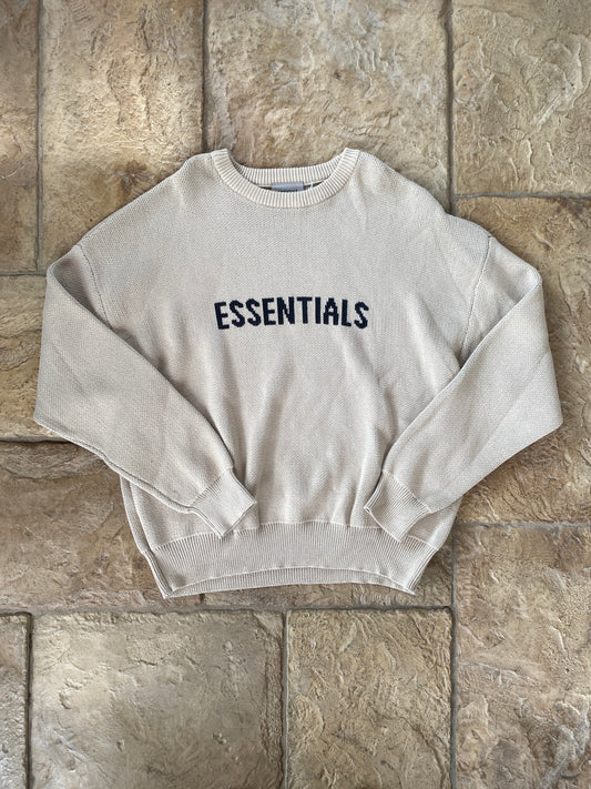 Fear of God Essentials Linen Sweater Sz 2XL