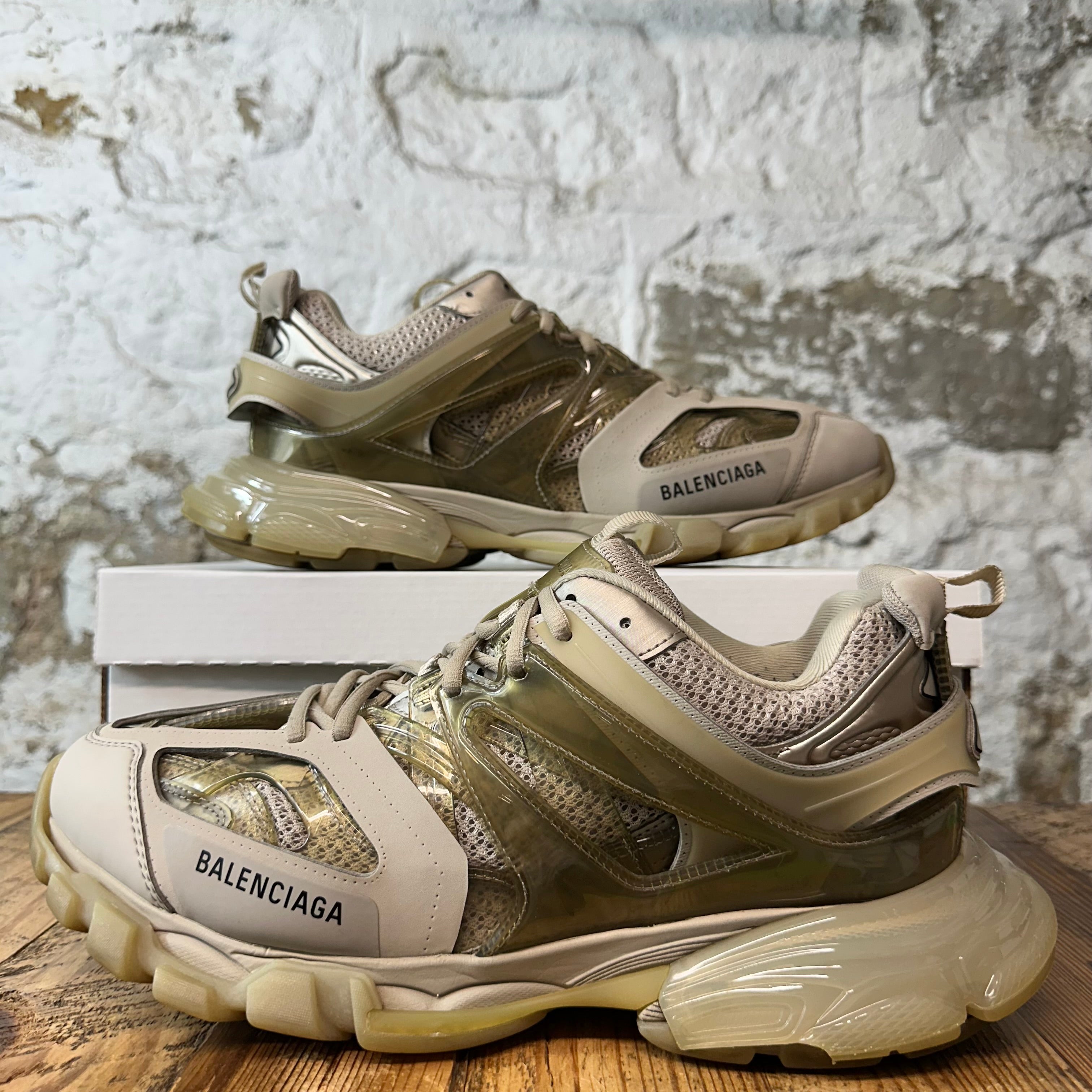 Balenciaga Track Runner Light Beige Clear Sneaker Sz 11 (44)