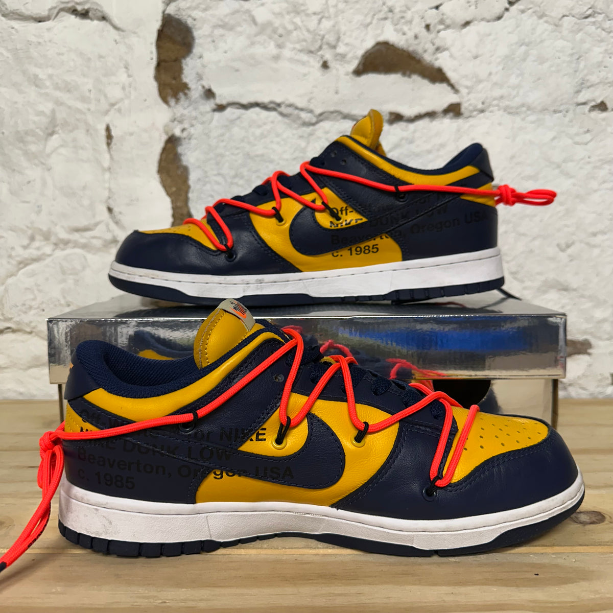 Nike Dunk Low Off-White University Gold Sz 9