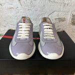 Prada Americas Cup Lavender Patent White Sz 5