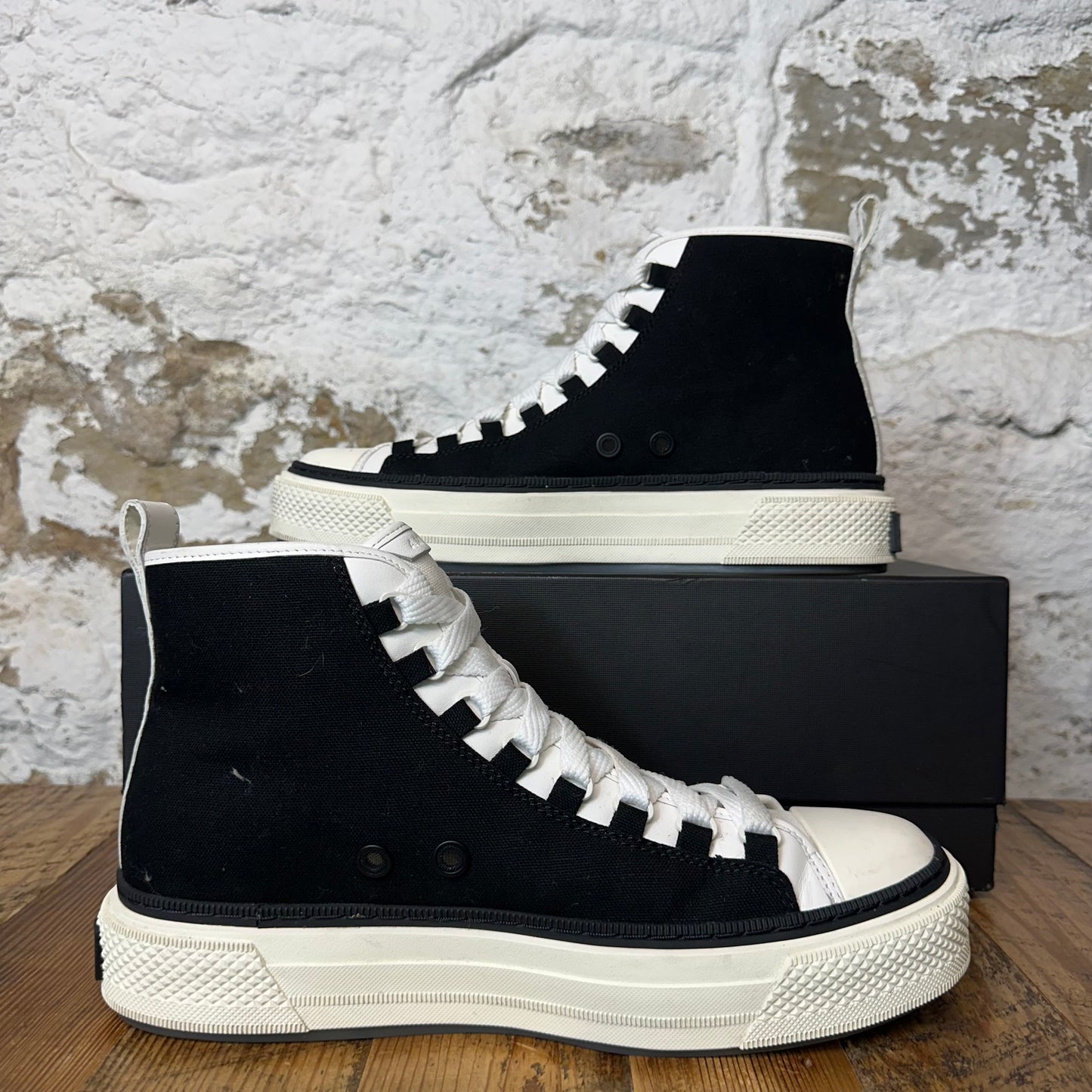 Amiri High White AM Black White Sneaker Sz 11 (44)