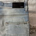 Amiri Knee Hole Blue AM Blue Denim Jeans Sz 30