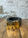 MCM Green Monogram Belt