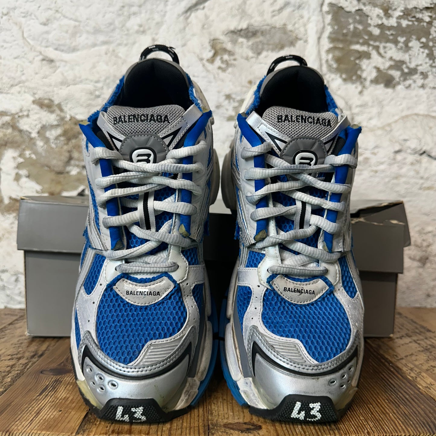 Balenciaga Runner Blue Grey White Sneaker Sz 10 (43)