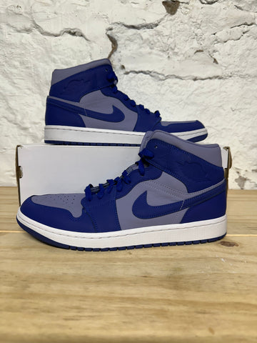Air Jordan 1 Mid Iron Purple Sz 10.5 (12W)