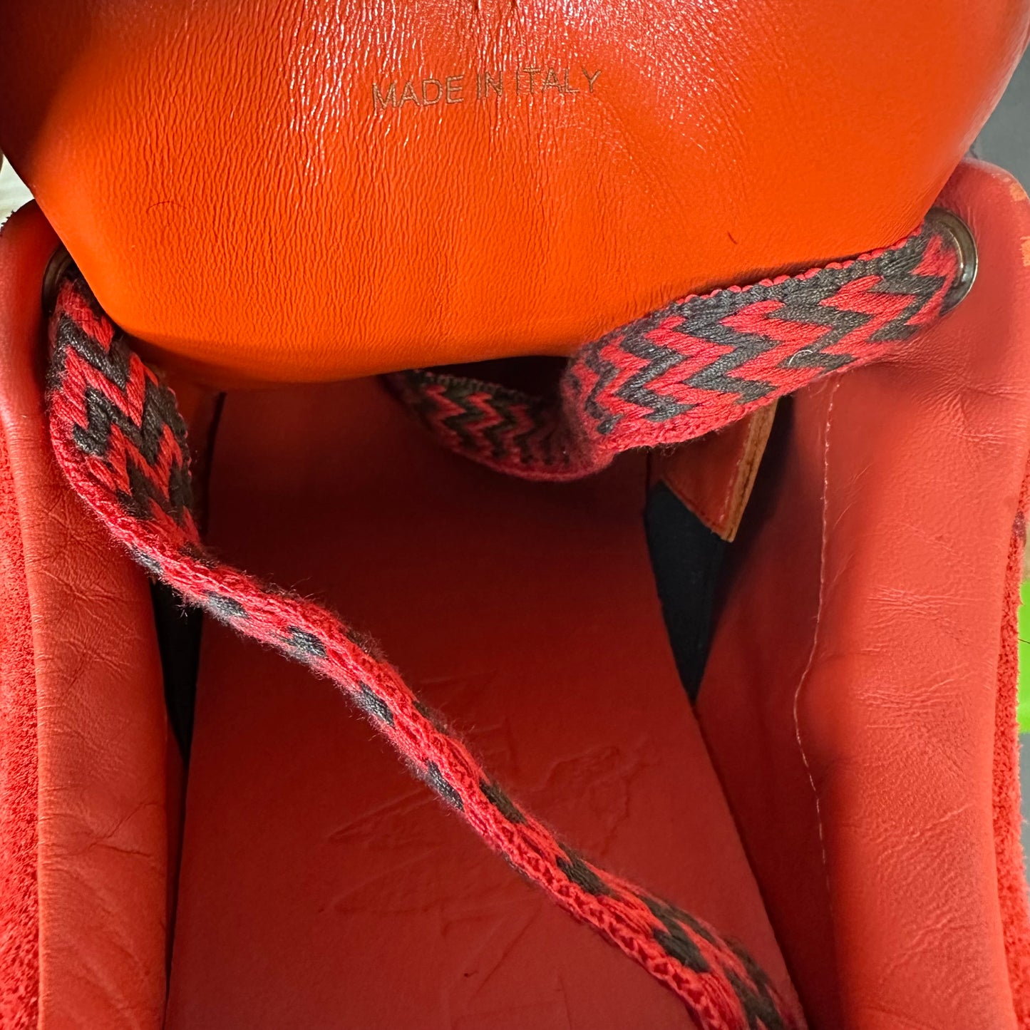 Lanvin Future Curb Red Suede Sneaker Sz 11 (44)