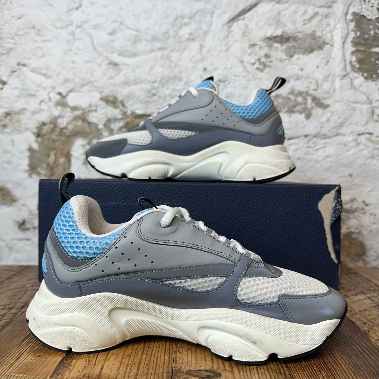 Dior B22 Blue Gray White Sneaker Sz 6 (38)