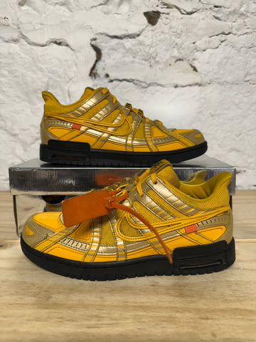 Off White Rubber Dunk Gold Sz 9
