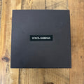 Dolce Gabbana Silver Buckle Black Belt Sz (85) W/ Box