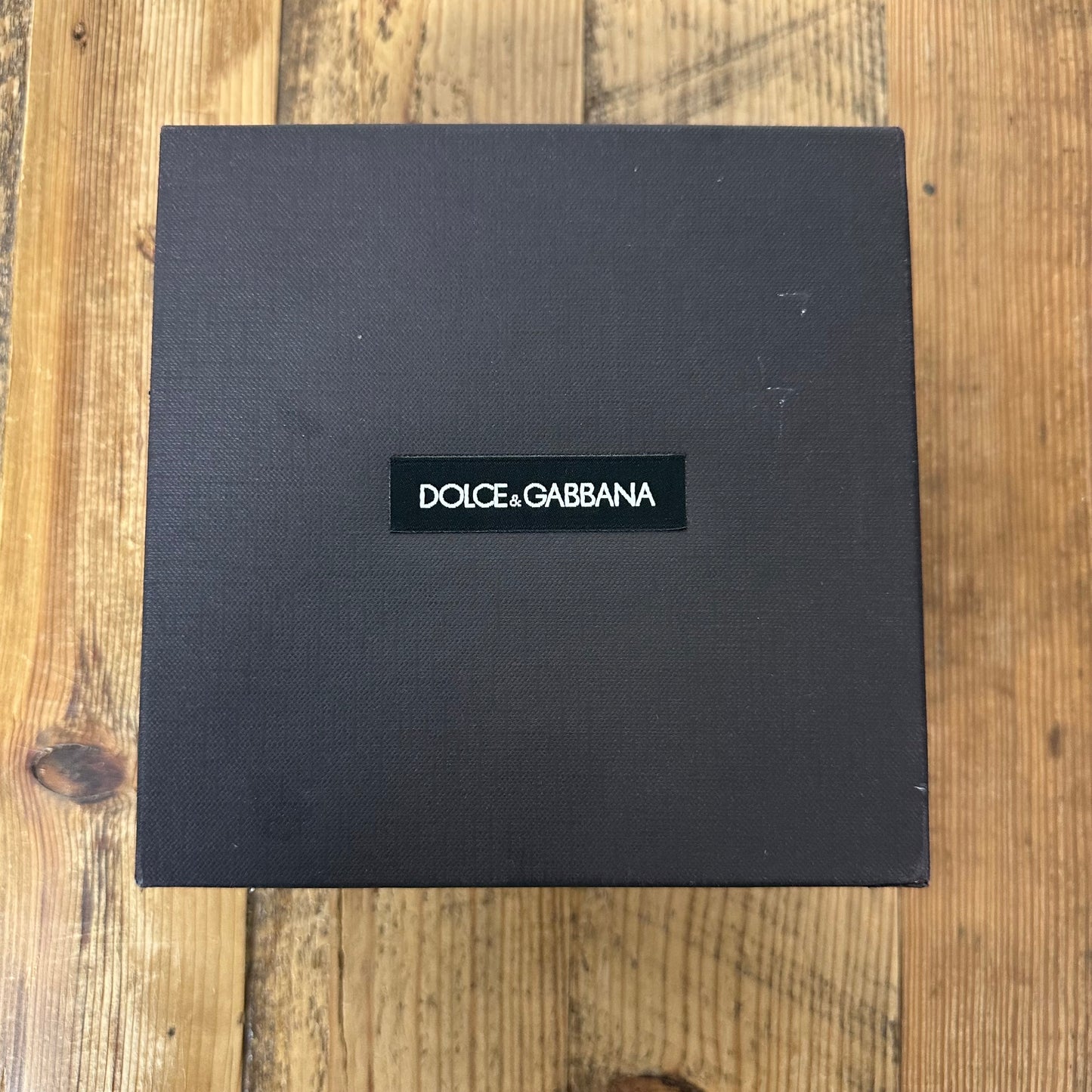 Dolce Gabbana Silver Buckle Black Belt Sz (85) W/ Box