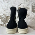 Rick Owens High Hexa Lace Black Milk Sneaker Sz 9 (42)
