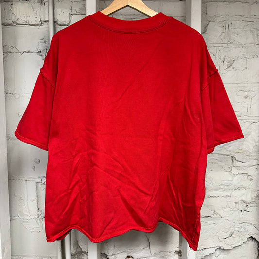 Saint Vanity White Griffin Red T-Shirt Sz L