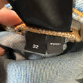 Amiri Black Old English Spell Blue Denim Jeans Sz 32