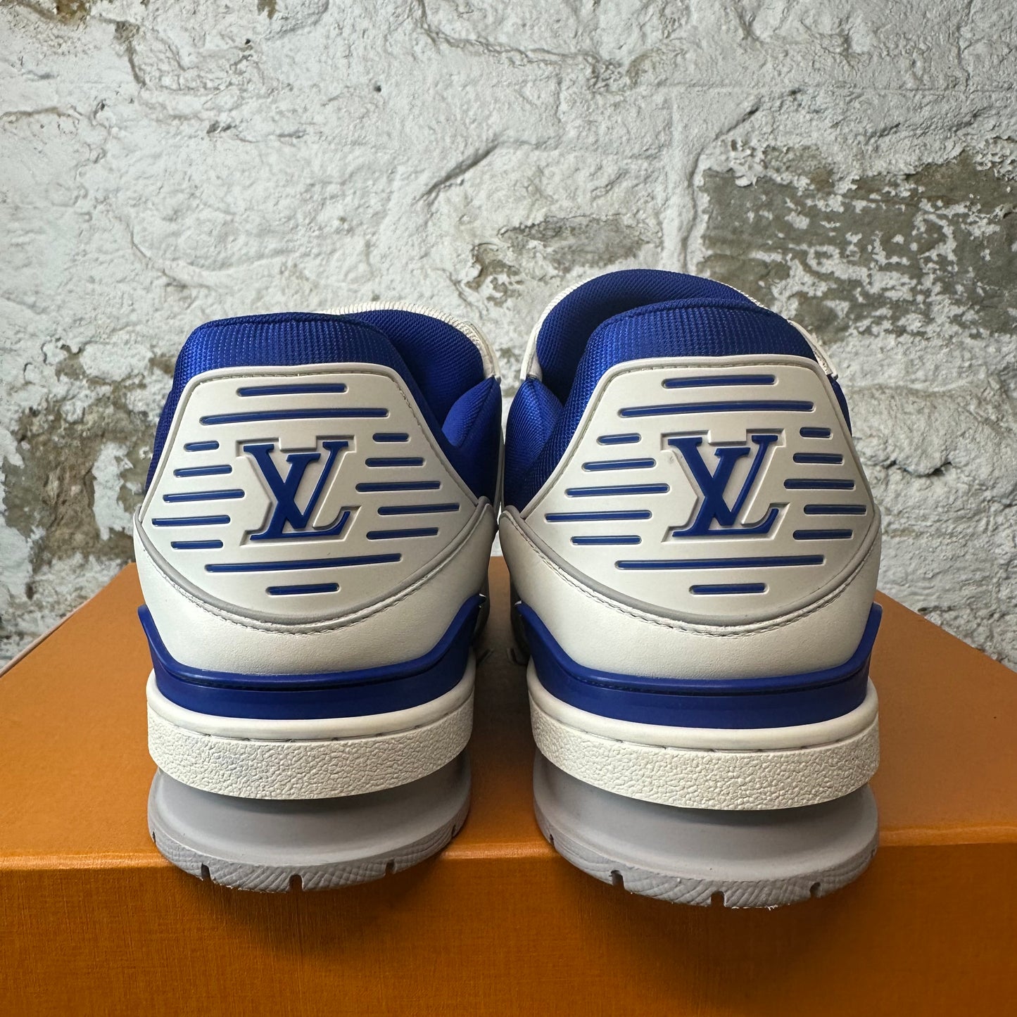 Louis Vuitton Royal Blue White Trainer Sneaker Sz 10.5 (9LV)