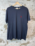 Burberry Navy Small Embroidered Logo T-shirt Sz 2XL