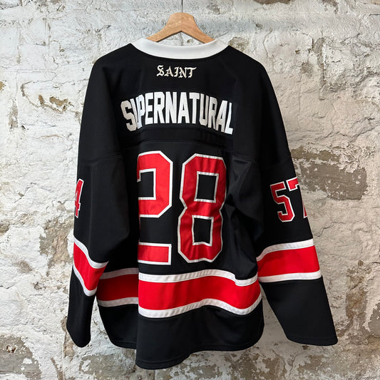 Saint Michael Supernatural Black White Red Jersey Sz OSFA