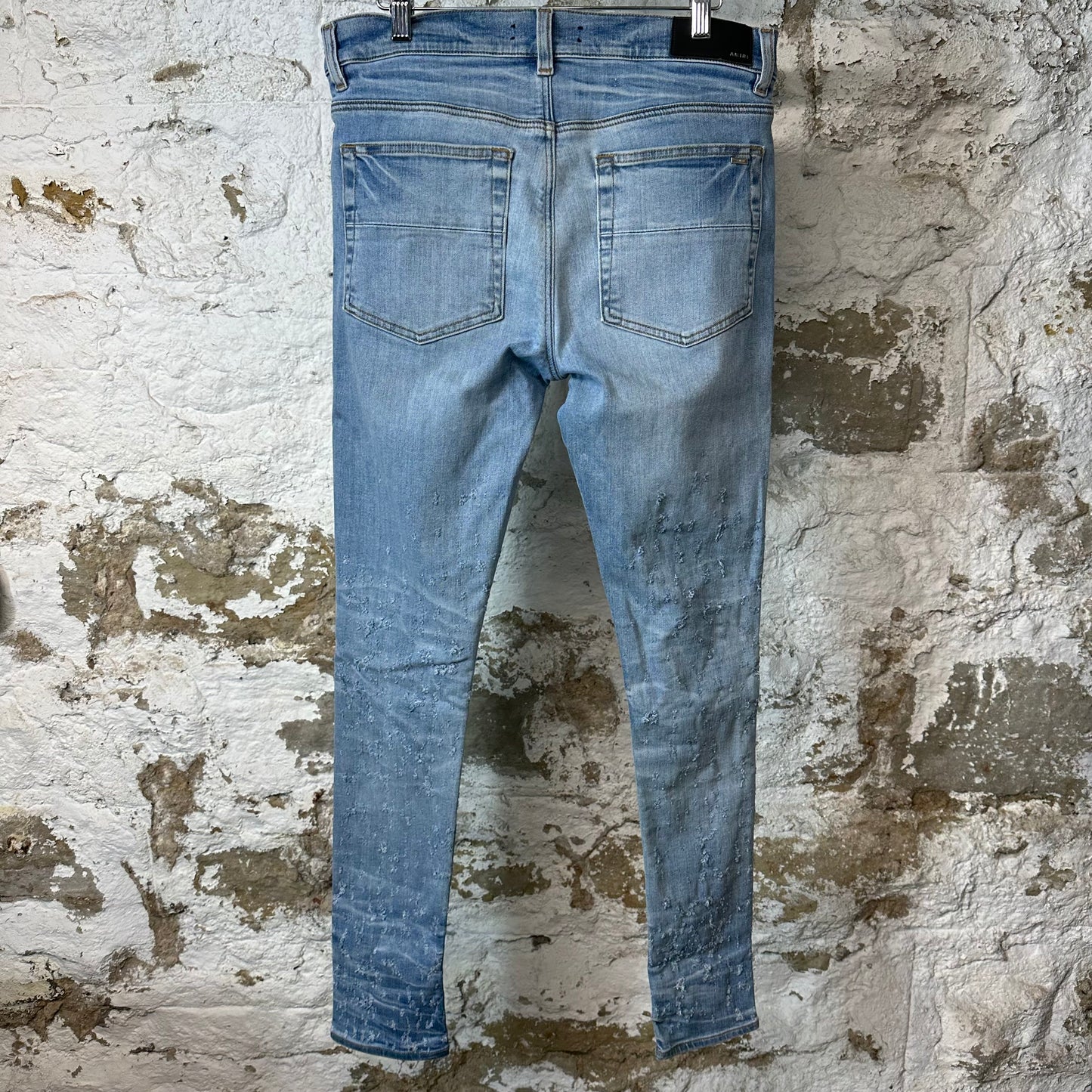 Amiri Plain Blue Shotgun Denim Jeans Sz 32