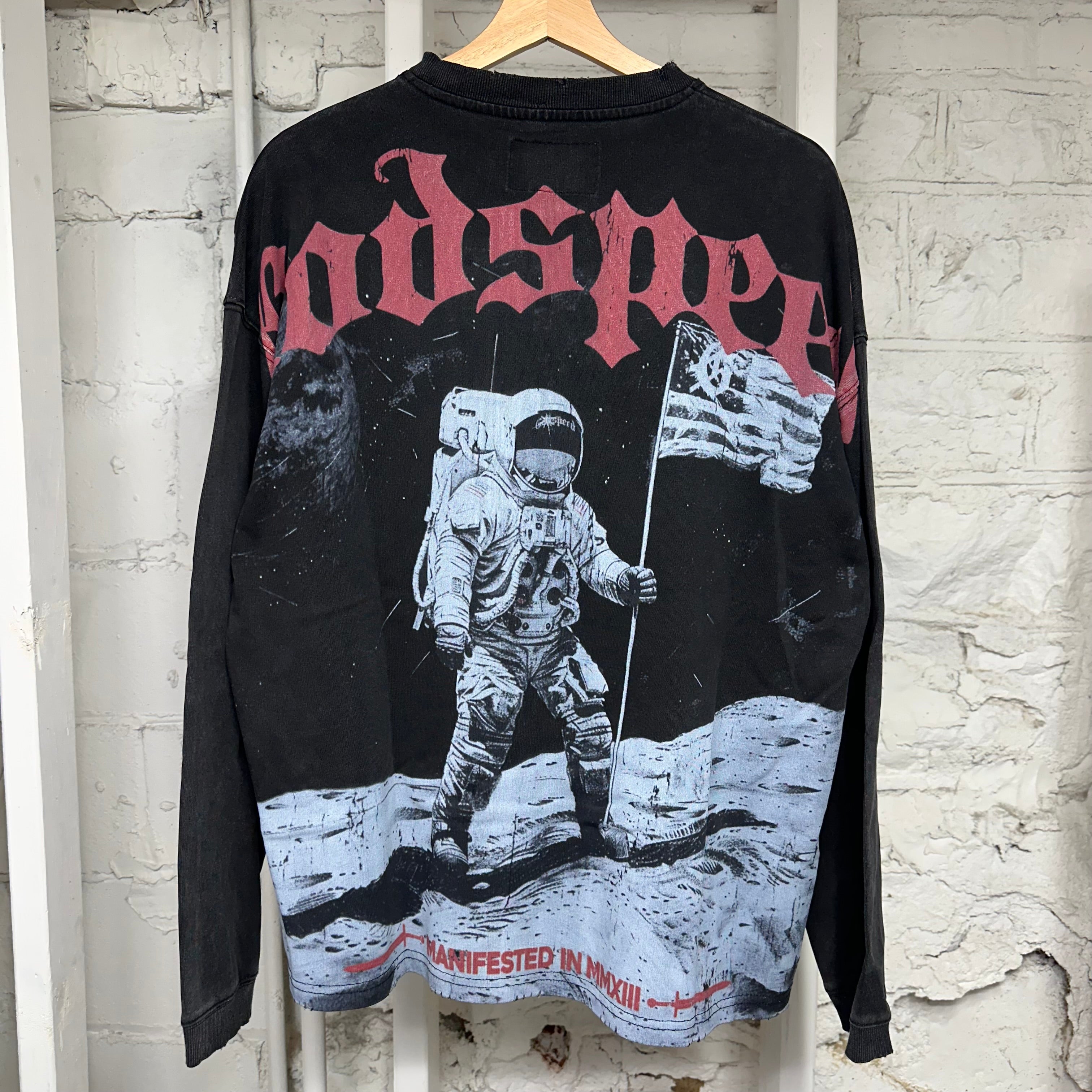 Godspeed Apollo Black Long Sleeve T-Shirt Sz S
