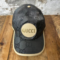 Gucci Monogram Circle Logo Grey Hat Sz XXL