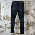 Amiri MX1 Cracked Pink Black Denim Jeans Sz 29