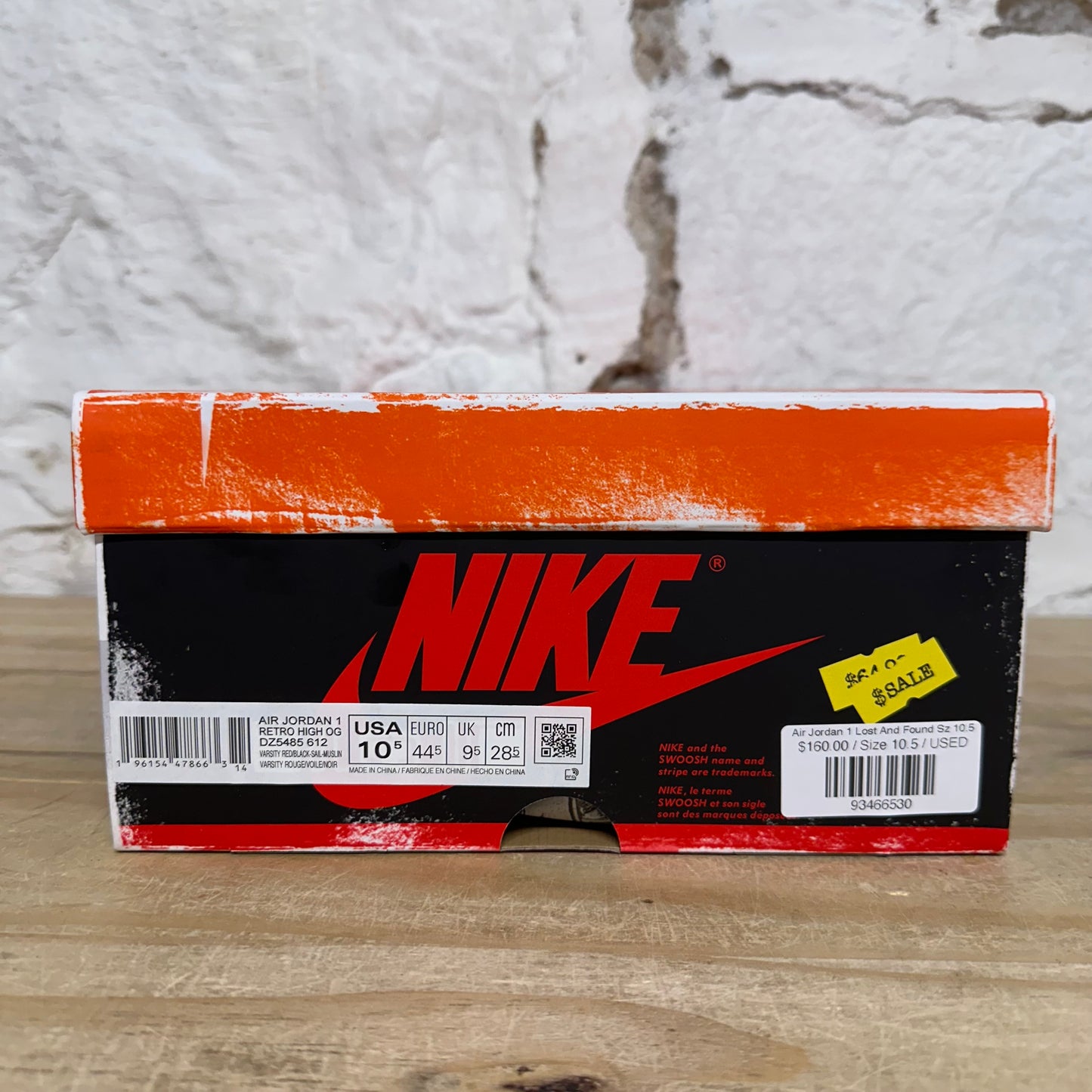 Air Jordan 1 Lost And Found Sz 10.5