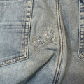 Amiri MX1 Light Blue Paisley Blue Denim Jeans Sz 34