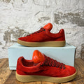 Lanvin Future Curb Red Suede Sneaker Sz 11 (44)