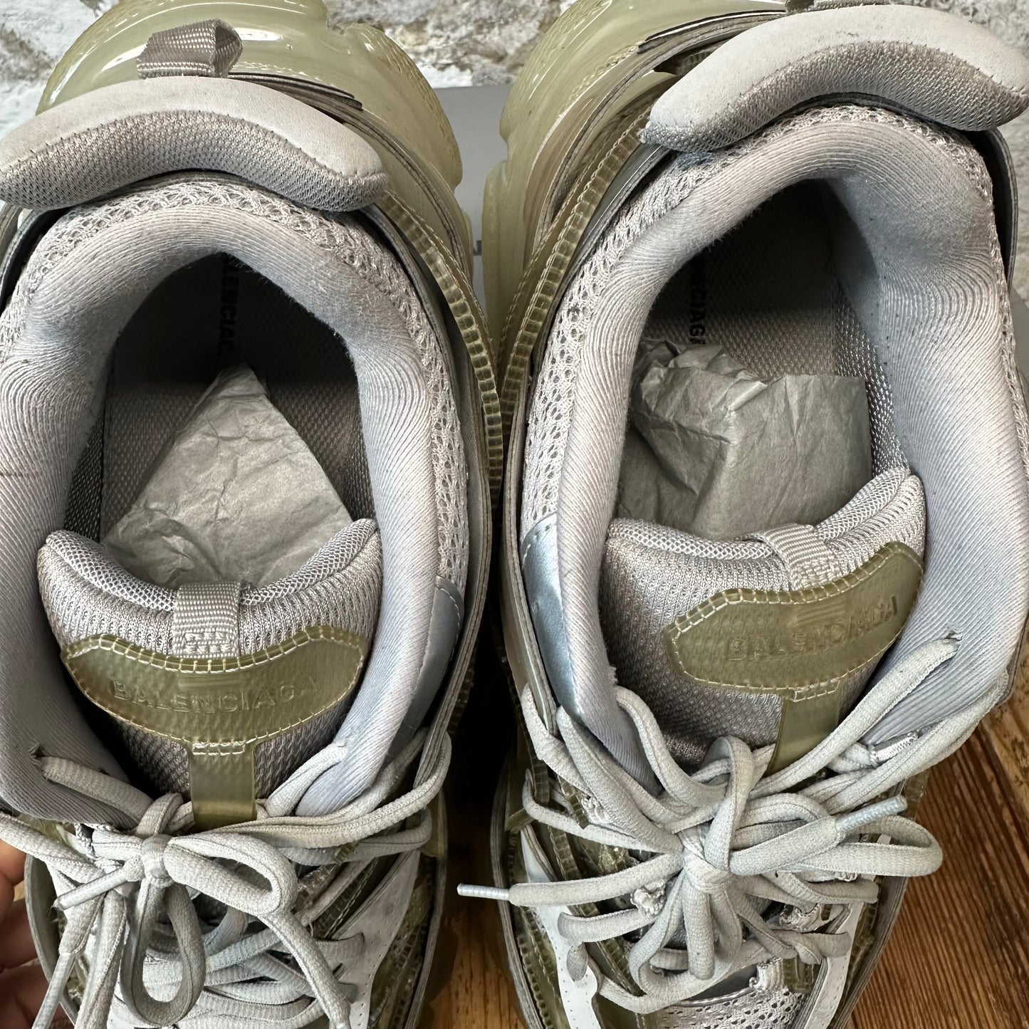 Balenciaga Track Runner Transluscent Grey Sneaker Sz 15 (48)